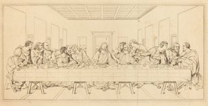 Viimeinen ehtoollinen tekijältä after Leonardo da Vinci