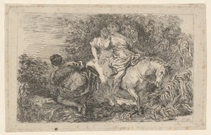 Cloelian lento tekijältä after Livio Mehus Jean Honoré Fragonard