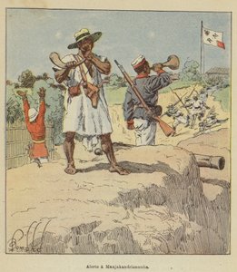 Hälytys Manjakandrianombassa tekijältä after Louis Charles Bombled