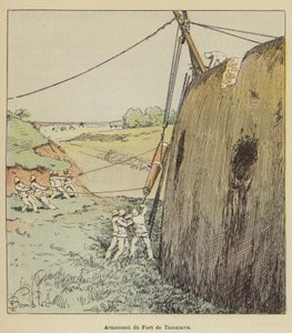 Fort de Tamataven aseistus tekijältä after Louis Charles Bombled