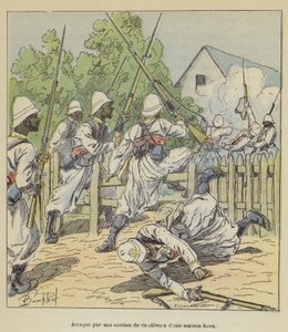 hova-talon kahaajien osan hyökkäys tekijältä after Louis Charles Bombled