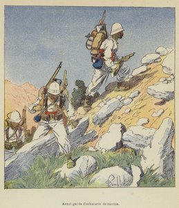 Merijalkaväen etujoukko tekijältä after Louis Charles Bombled