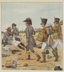 Sotilaskirurgit ja sairaanhoitajat tekijältä after Louis Charles Bombled