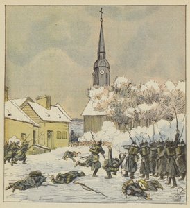 62. ja 37. marssien taistelu Changen kylässä tekijältä after Louis Charles Bombled