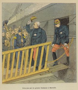 Kenraali Duchesnen laskeutuminen Marseillessa tekijältä after Louis Charles Bombled