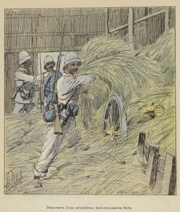 Konekivääri löytyi Hovan talosta tekijältä after Louis Charles Bombled