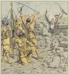 Lähetystöjen luovutus, sikhien maahantulo tekijältä after Louis Charles Bombled