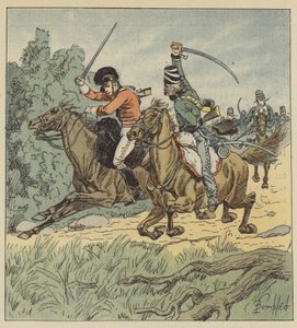 Häntä hakattiin paljon meitä vastaan ​​Flanderissa, hän kantoi jälkensä tekijältä after Louis Charles Bombled