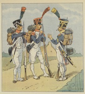 Linjajalkaväki, Fusilier, Grenadier, Voltigeur