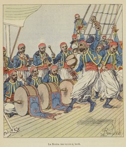 La Nouba des turcos aluksella tekijältä after Louis Charles Bombled