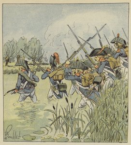 Ranskan armeija ylittää Piaven tekijältä after Louis Charles Bombled