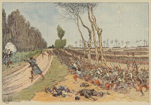 Ranskalaiset sieppaavat Coulmiersin puiston tekijältä after Louis Charles Bombled