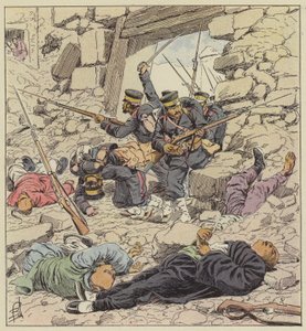 Japanilaiset saapuvat Pekingiin tekijältä after Louis Charles Bombled