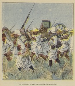 Hovan vangit kantavat valloitettua tykistöä tekijältä after Louis Charles Bombled