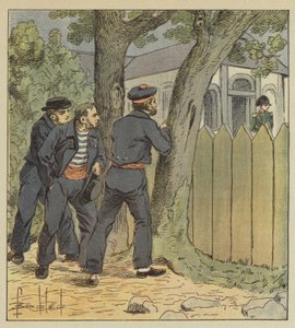 Northumberlandin sotilaat piiloutuvat puiden taakse nähdäkseen Bonaparten tekijältä after Louis Charles Bombled