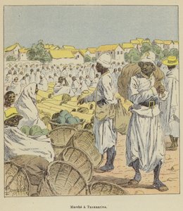 Marche Tananarivessa tekijältä after Louis Charles Bombled