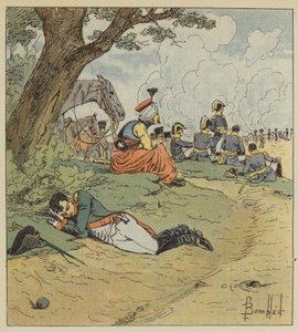 Napoleon nukkuu taistelun aikana