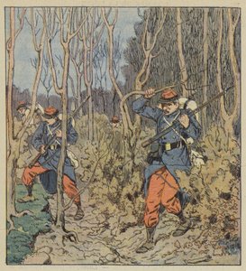 Sotilaamme metsässä tekijältä after Louis Charles Bombled