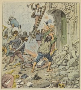 Rooman ryöstö tekijältä after Louis Charles Bombled