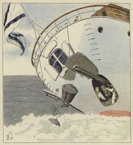 Vedenalaisten miinojen laskeminen tekijältä after Louis Charles Bombled