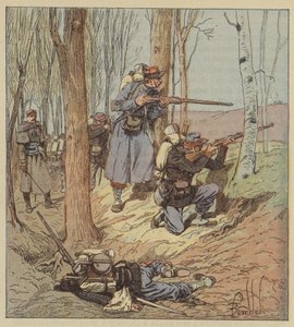 Taistelijat dArtenayssa tekijältä after Louis Charles Bombled