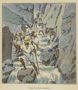 Madagaskarin porttijoukot tekijältä after Louis Charles Bombled