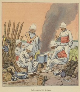 200. rivin bivouac tekijältä after Louis Charles Bombled