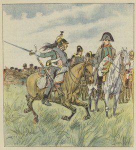 Lohikäärme varoittaa keisaria yhden kenraalinsa pettämisestä tekijältä after Louis Charles Bombled