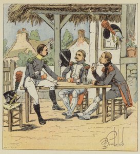 Voltigeur, metsästäjä jalkaisin ja insinööri sapööri tekijältä after Louis Charles Bombled