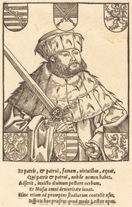 John Frederic Magnanimous, vaalivaatteissa [oikealla] tekijältä after Lucas Cranach the Younger