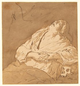 Pyhä Maria Magdaleena ekstaasissa tekijältä after Michelangelo Merisi da Caravaggio