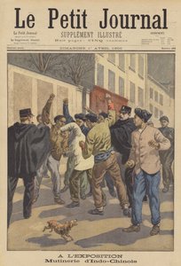 Ongelmia indokiinalaisten työntekijöiden välillä Exposition Universelle -näyttelyssä 1900 Pariisissa