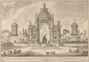 Chinean Seconda Macchina 1756: Ceresin temppeli tekijältä after Paolo Posi Giuseppe Pozzi