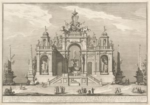 The Seconda Macchina for the Chinea 1754: Allegory of Waterworks