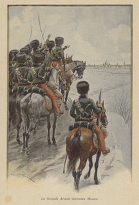 Napoleons Grande Armee saapuu ennen Moskovaa vuonna 1812