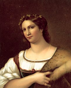 La Fornarina (chromolitho) tekijältä after Raphael