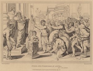 Pyhä Paavali ja Pyhä Barnabas Lystrassa, Apostolien teot tekijältä after Raphael