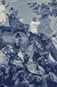 Singapore, britit saapuvat kaupunkiin, jonka Johoren sulttaani luovutti vuonna 1824 rahasummalla