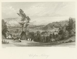 Näkymä Norburysta tekijältä after Thomas Allom