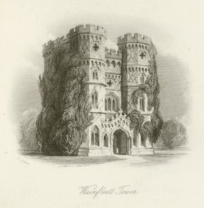 Wainfleets Tower tekijältä after Thomas Allom