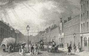 Farringdon Street ja Fleetin vankila, 1830