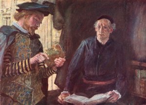 Shakespeare ostaa kirjan kirjakaupasta St Pauls Churchyardista Lontoosta tekijältä after William Hatherell
