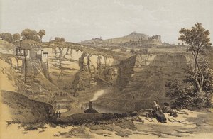 Edinburgh, Craigleith Quarrysta (chromolitho)