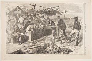 Kiitospäivä leirillä tekijältä Winslow Homer