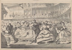 Suuri venäläinen juhla Musiikkiakatemiassa, 5.11.1863 tekijältä Winslow Homer