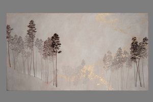 Kuoro (öljy ja kultalehti kankaalle)