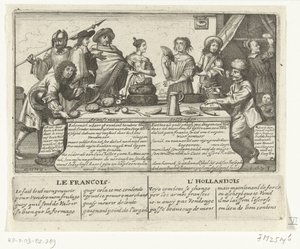 Ranskalainen ja hollantilainen, 1673 Franschman Hollander / Le Francois L