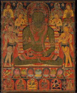 Buddha Amoghasiddhi ja kahdeksan bodhisattvaa tekijältä anonymous 