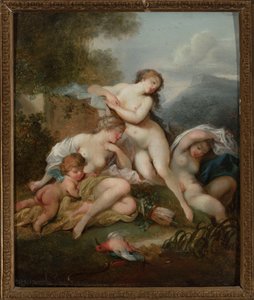 Puola:  Diana i nimfy (Kąpiel Diany) Diana ja nymfit (Dianan kylpylä). tekijältä anonymous 