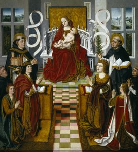 Espanjaksi:  La Virgen de los Reyes Católicos Katolisten hallitsijoiden Madonna. tekijältä anonymous 